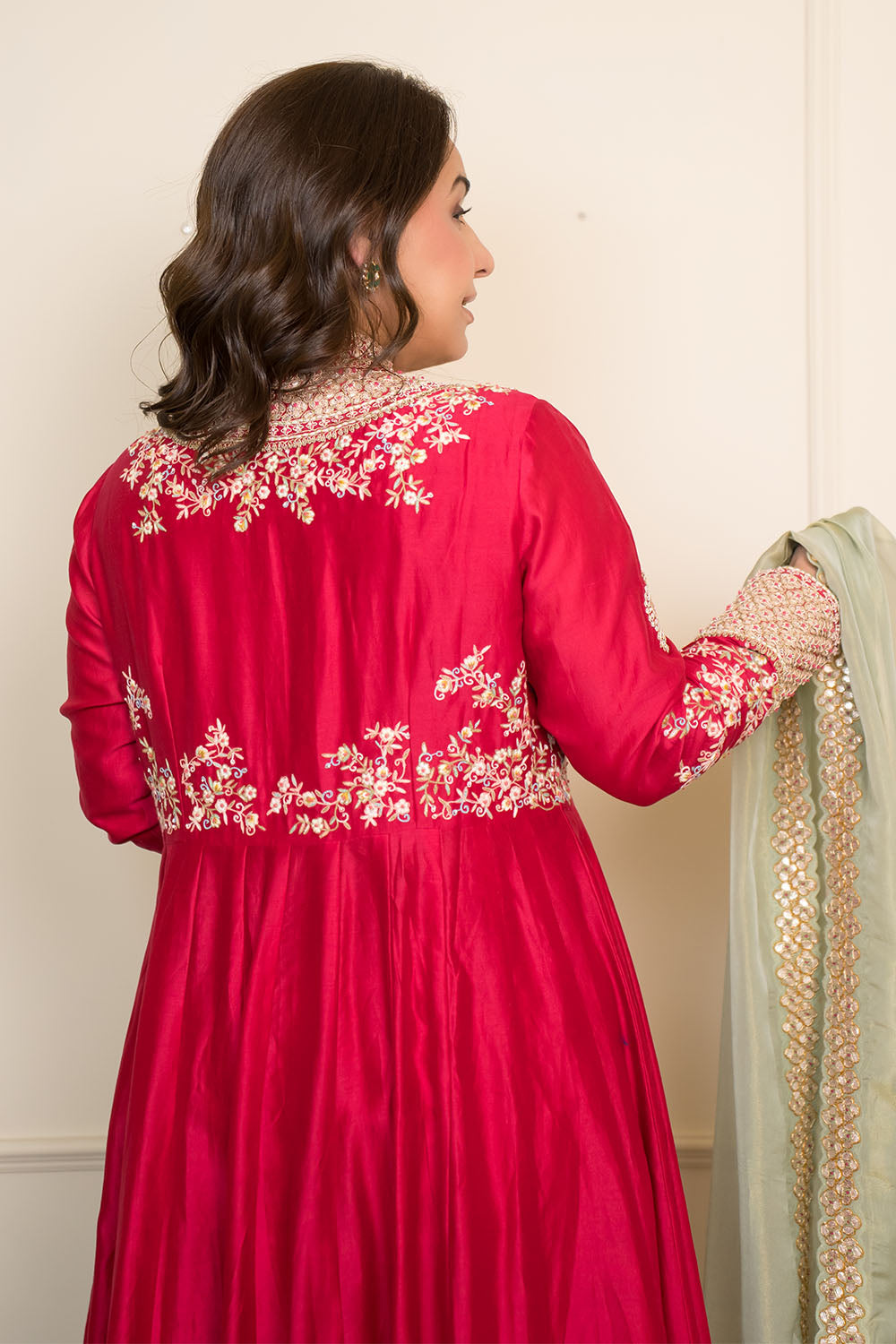 Front Cut Anarkali With Pants
