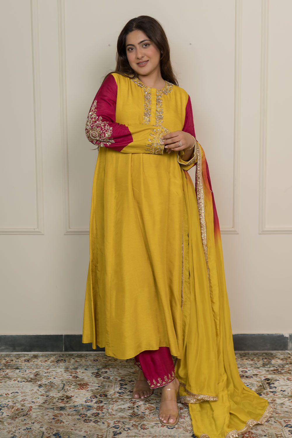 Anti Fit Aline Anarkali Look