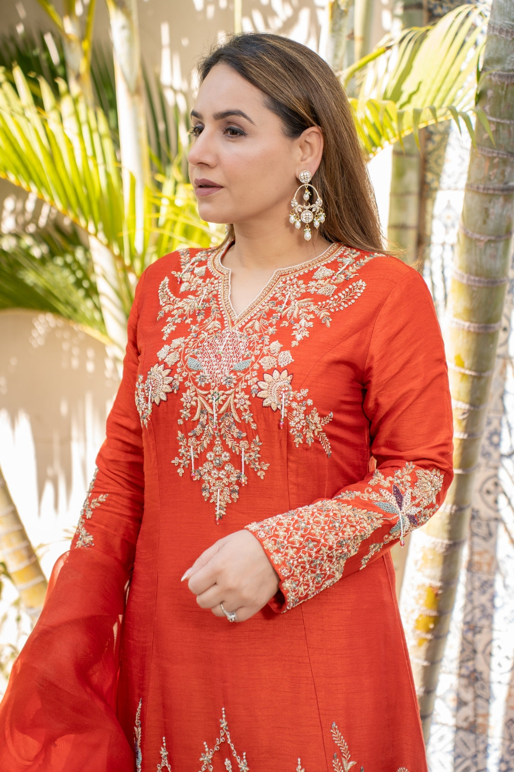 Surkh Zari Set