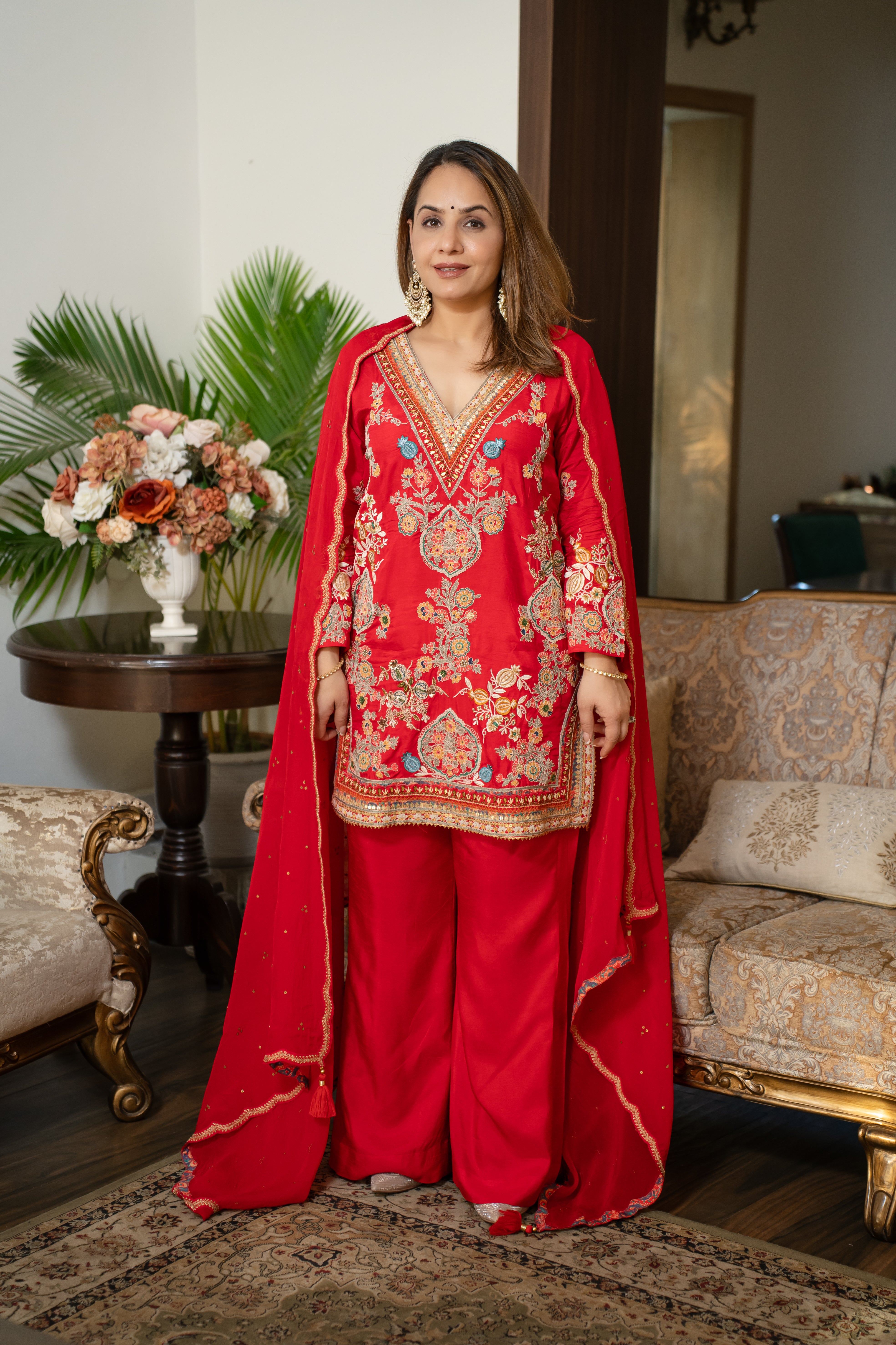 Short Shirt with Palazzo