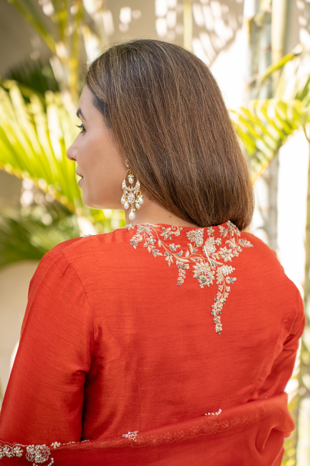 Surkh Zari Set