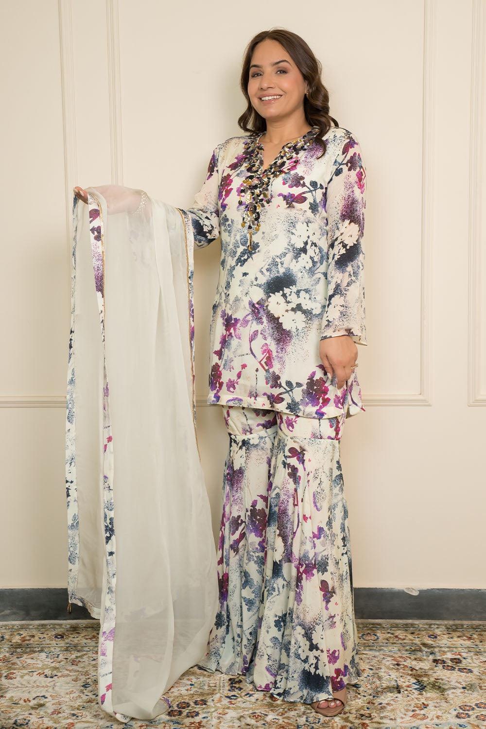Chiffon Based Garara Set