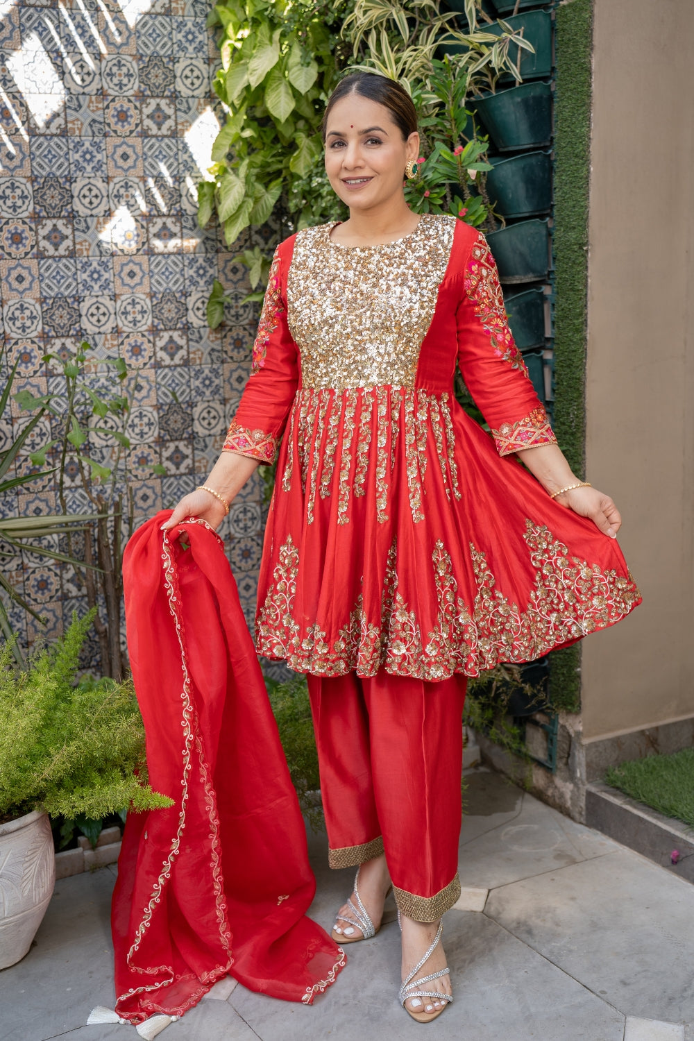 Gulnaar Anarkali Set