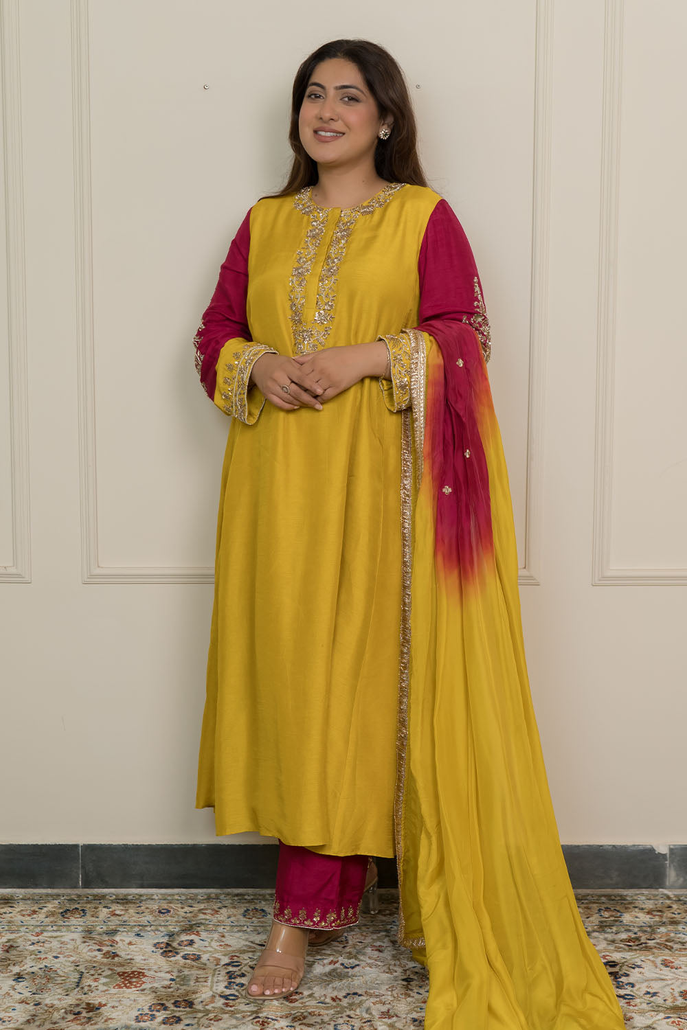 Anti Fit Aline Anarkali Look