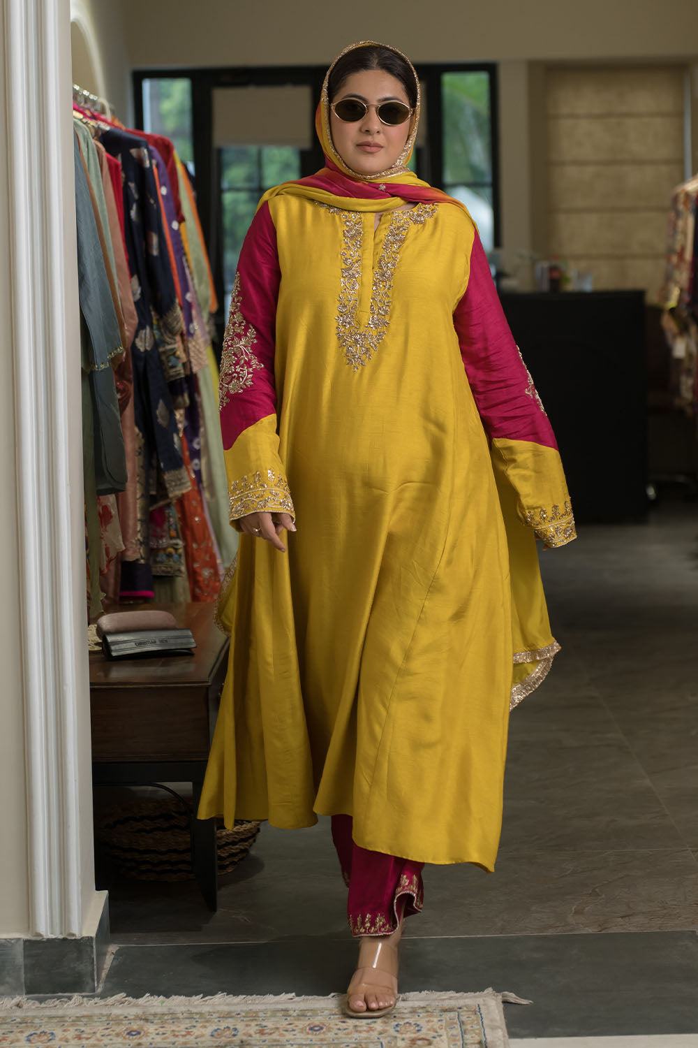 Anti Fit Aline Anarkali Look