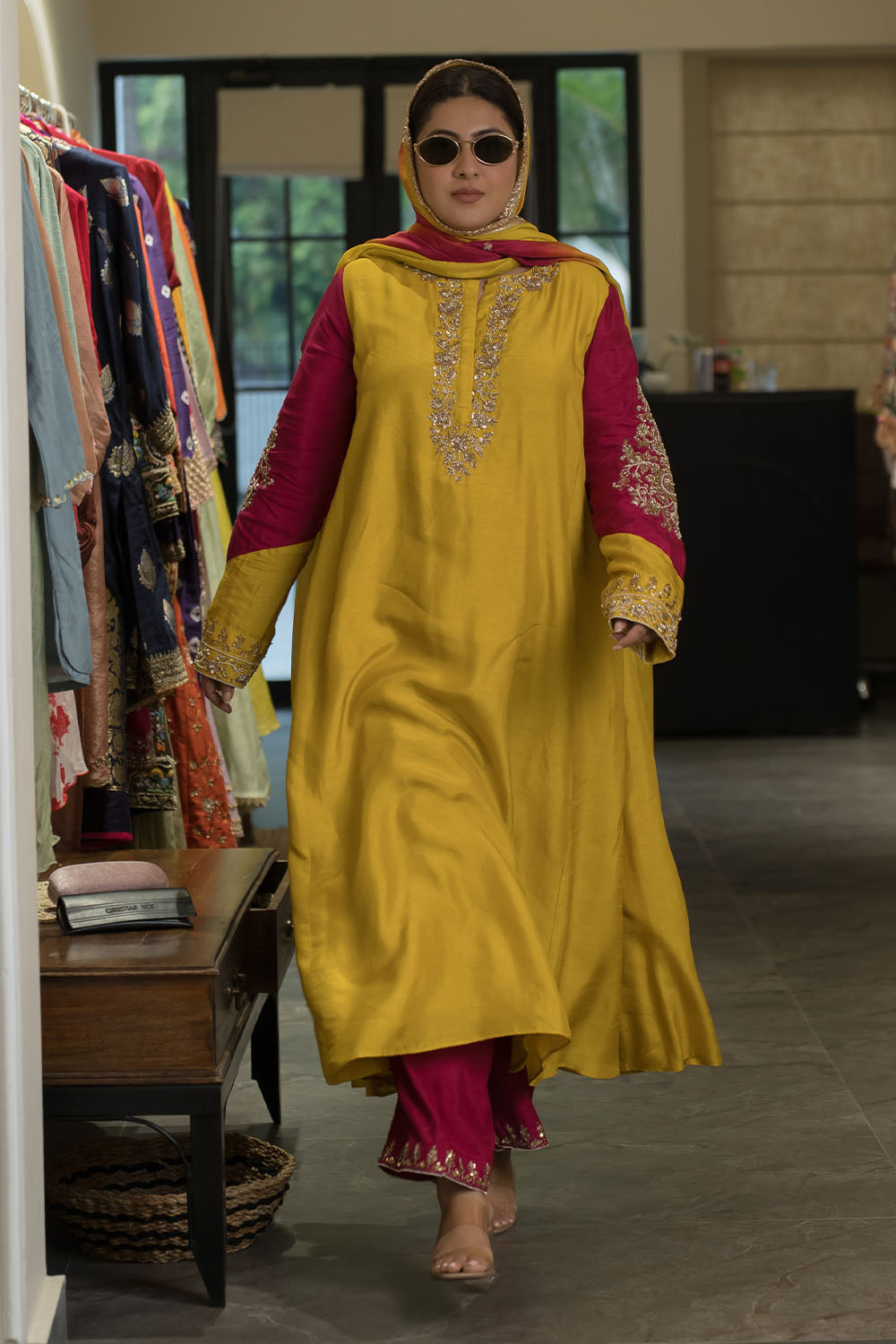 Anti Fit Aline Anarkali Look